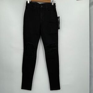 NWT Joe's Jeans Black Flawless The Charlie High Rise Skinny Size 27